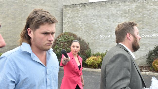 Callum Thorne was granted bail in the Adelaide Magistrates Court on Wednesday after allegations were aired that evidence was being concealed. Picture: Dylan Hogarth