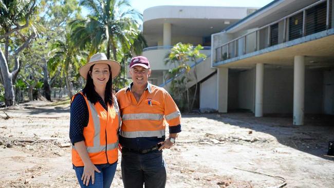 Member for Keppel Brittany Lauga and CQG Consulting's Andrew Brown at Great Keppel Island Resort. Picture: Allan Reinikka ROK170818akeppel1