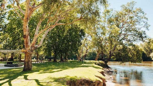 The incident allegedly occurred at Noreuil Park Foreshore, South Albury. Picture: Supplied