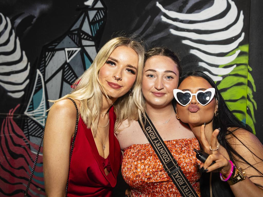 At Flipp'd on New Year's Eve are (from left) Bronty Rosentreter, Amore Jordaan and Sharnah Lollback, Tuesday, December 31, 2024. Picture: Kevin Farmer