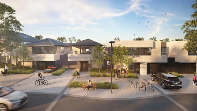 Future proof sustainable YarraBend housing development homes up