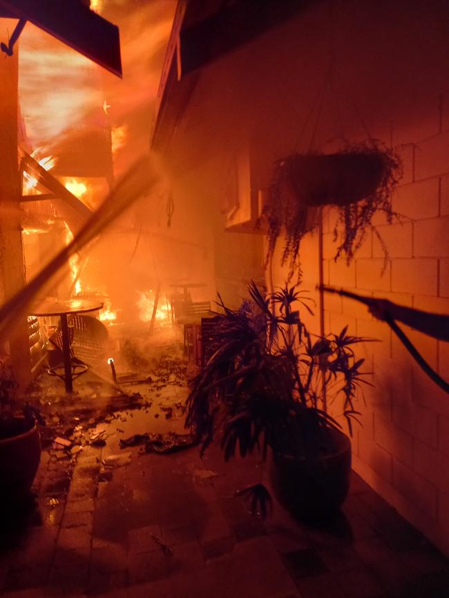 Fire tore through in the early hours of Friday morning. Picture: Supplied