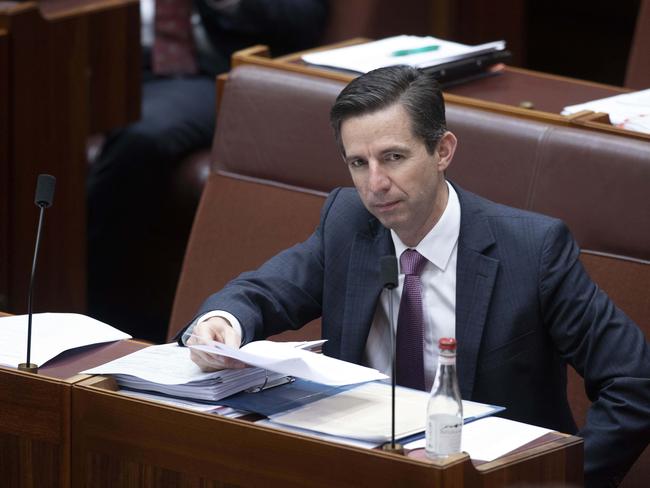 Trade Minister Simon Birmingham said exports had been halted while the industry tried to find out why shipments were delayed. Picture: Gary Ramage