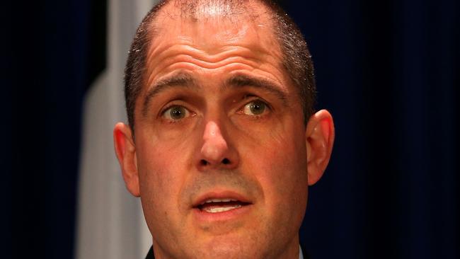 AFP National Manager Serious and Organised Crime, Assistant Commissioner Ramzi Jabbour at a press conference at AFP headquarters in Canberra.