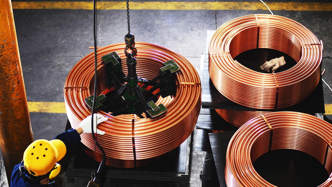 The price of copper has climbed sharply. Picture: istock