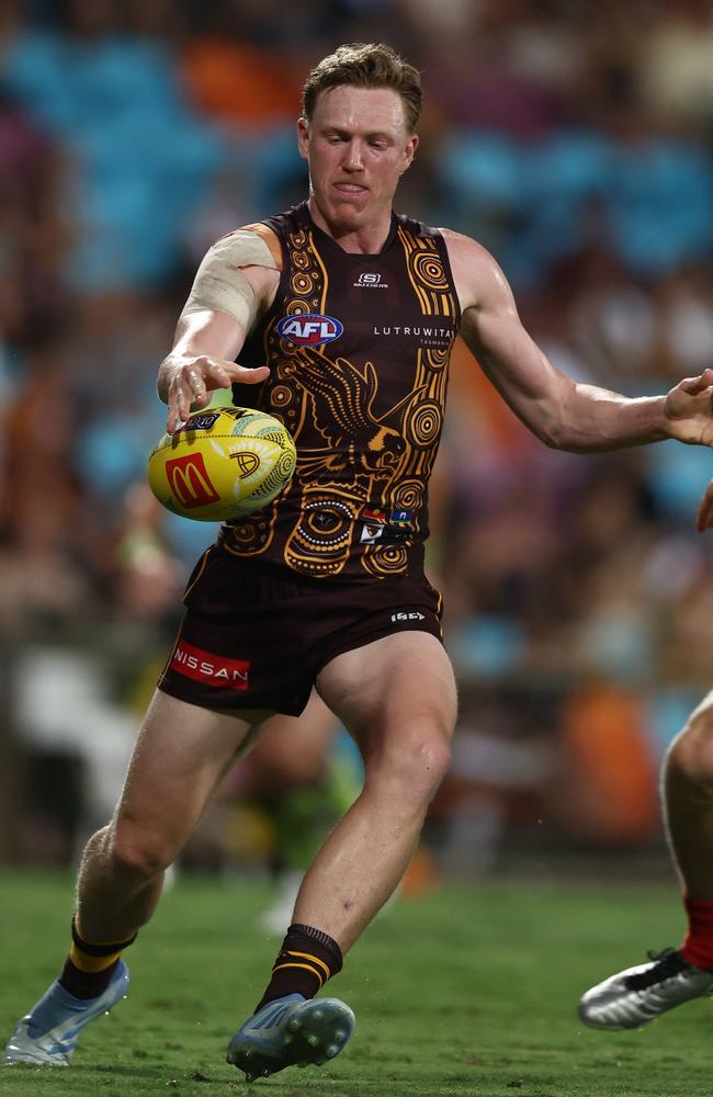 James Sicily in action against the Suns. Picture: James Wiltshire/AFL Photos