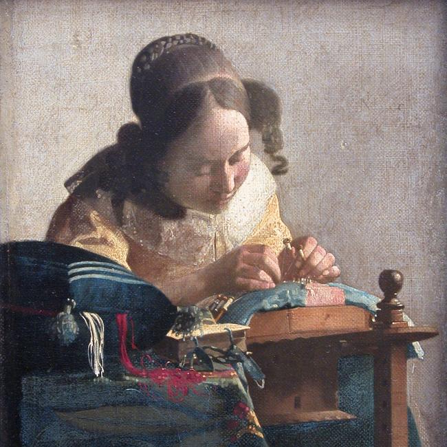 Vermeer, The Lace maker (1669-71), Paris, Louvre