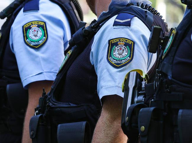 SYDNEY, AUSTRALIA , NSW Police Force general generic stock GV breaking news police tape image at the Headquarters in Surry Hills, Sydney Australia. Picture: NCA Newswire / Gaye Gerard