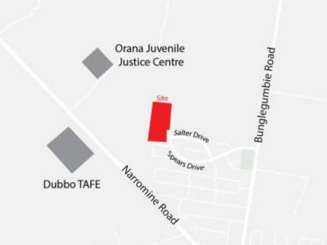 The rehab site is located close to the local TAFE and juvenile centre. Picture: Dubbo Regional Council