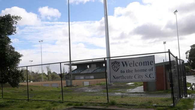 The master plan would transform John Cain Memorial Park into a multi-sport stadium and include eight netball courts. Picture: Hamish Blair