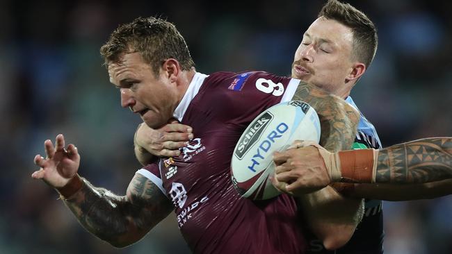 QLD's Jake Friend during Game 1 of the NSW v QLD State of Origin series at Adelaide Oval, Adelaide. Picture: Brett Costello