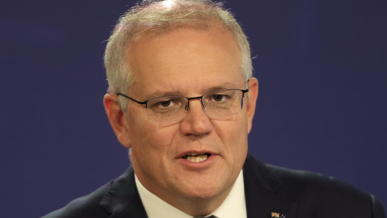 Prime Minister Scott Morrison says the Queensland Government does not have a proper plan to quarantine international arrivals in Toowoomba. (Photo by Mark Evans/Getty Images)