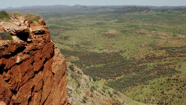 The view from the top of Mt Gillen near Alice Springs. Picture: Phil Williams