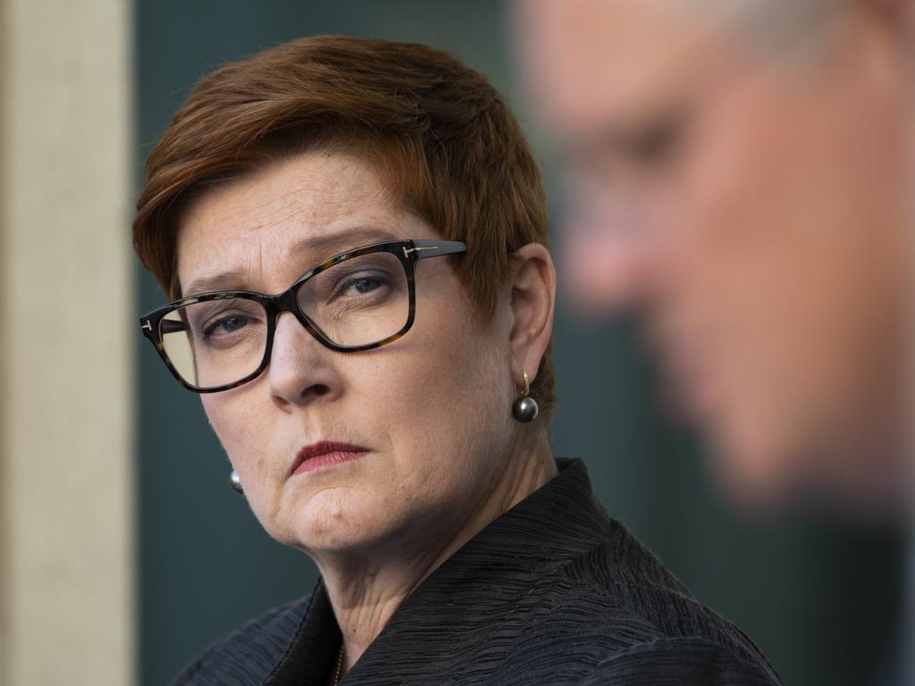 Scott Morrison claimed Marise Payne would effectively be ‘the Prime Minister for Women’. Picture: NCA NewsWire / Martin Ollman