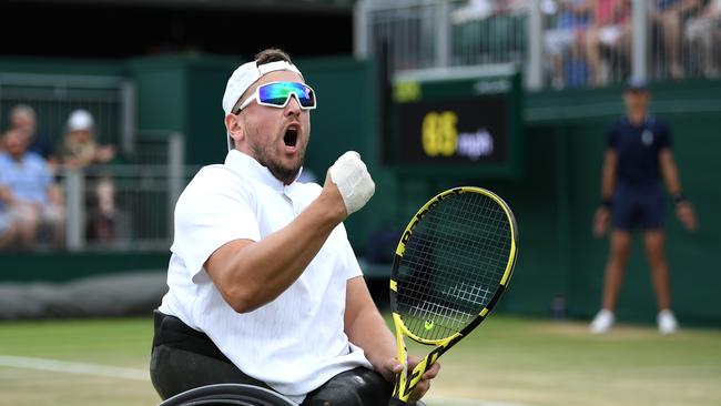 Dylan Alcott wins all over the world... but Australia is home. Picture: Getty