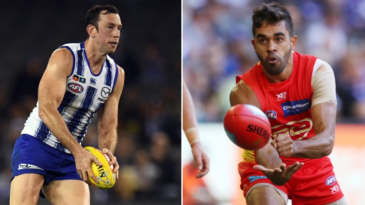 AFL trade whispers, featuring Todd Goldstein and Jack Martin.