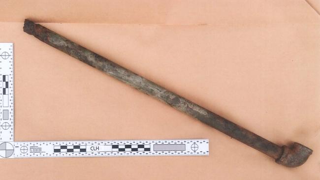 The weapon used by Hermann.