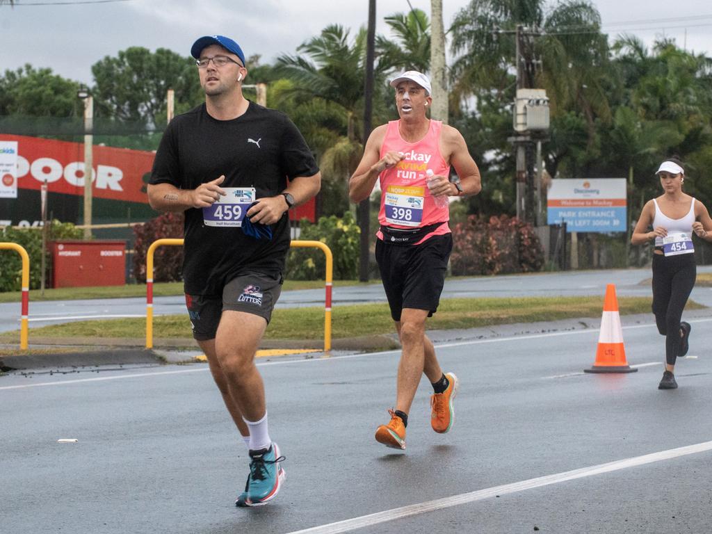 Matt Sanders and Robert Kidd at Mackay Marina Run Sunday 4 June 2023 Picture: Michaela Harlow