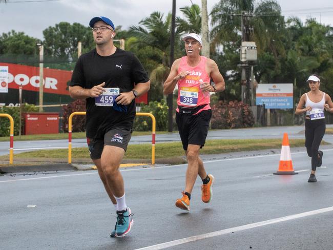 Matt Sanders and Robert Kidd at Mackay Marina Run Sunday 4 June 2023 Picture: Michaela Harlow