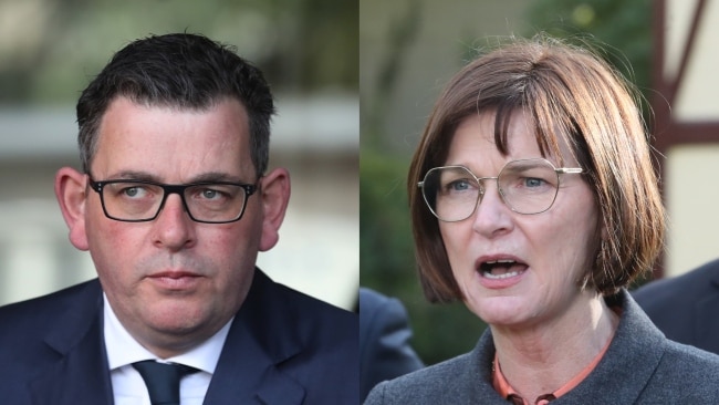 Premier Daniel Andrews and Health Minister Mary Anne Thomas refused to reveal further details about Danny Leatham's ambulance delays. Picture: NCA Newswire