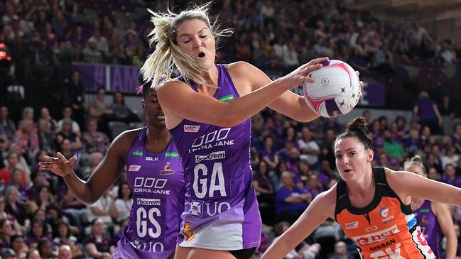 Gretel Tippett produced another flawless shooting performance for the Firebirds. Picture: AAP