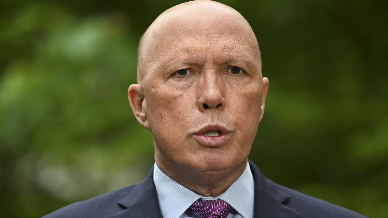 Opposition Leader Peter Dutton has called for the “serious criminals” to be re-detained, despite the constitutionality of the measure being questioned. Picture: NCA NewsWire / Martin Ollman