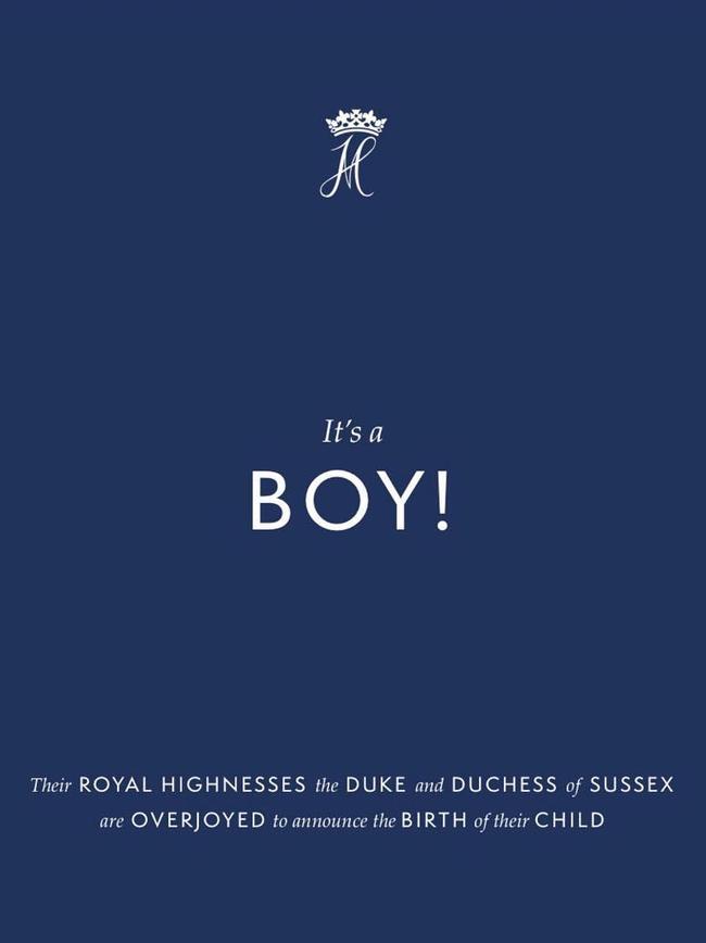 The news was announced on their official Instagram page. Picture: Instagram/@sussexroyal