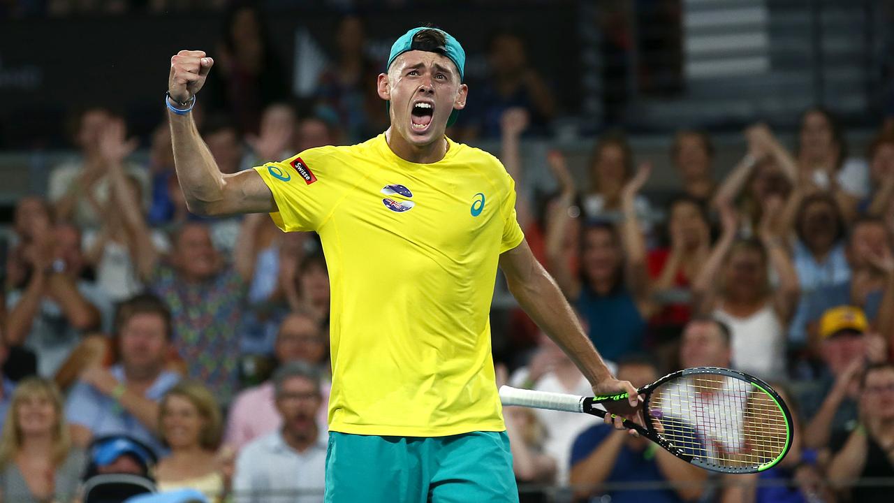 Alex de Minaur came back from 6-4 4-2 down to beat world No.7 Alexander Zverev. (Photo by Jono Searle/Getty Images)
