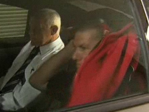 Steven Bradley is arrested in Queensland in connection with Michelle’s murder. Picture courtesy of Channel 7