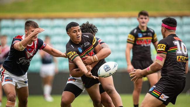 Judah Galuvao is a hard-running forward with a strong offload, just like his father Joe. Picture: Julian Andrews.