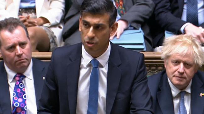 Britain's Chancellor of the Exchequer Rishi Sunak has quit, citing Boris Johnson’s leadership. Picture: AFP.