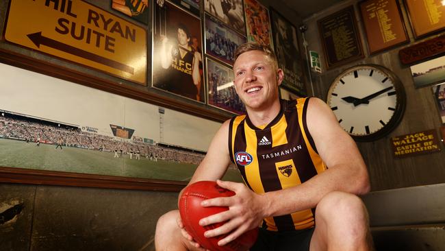 Hawthorn star James Sicily wants to create his own history at the famous club. Picture: Michael Klein