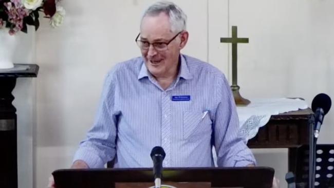 Pastor Ian Wilkinson speak at Korumburra Baptist Church on February 11. Picture: Supplies