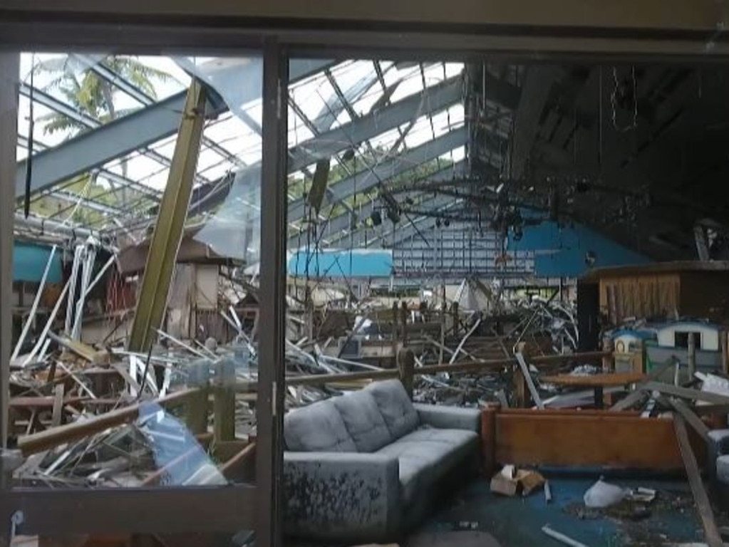 South Molle Island is in the same state it was after storms hit.