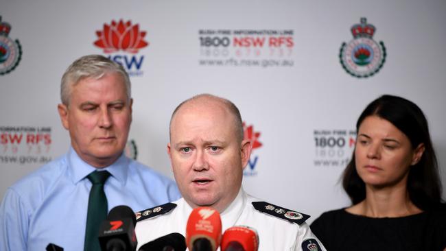 NSW Rural Fire Service has made the decision to bring in more than 5000 firefighters from interstate and overseas to bolster the thousands of volunteer and paid workers battling blazes. Picture: AAP