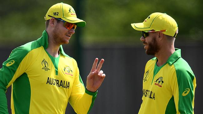 Australian stars Steve Smith (left) and David Warner are in the sights of the English tabloids. Picture: Getty Images