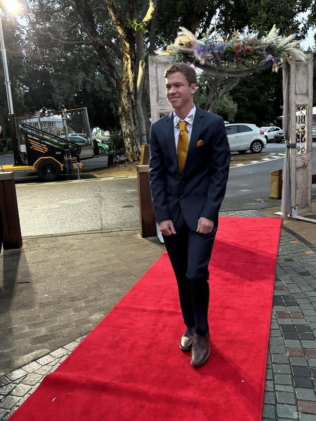 Students arrive at the Hervey Bay State High School formal.