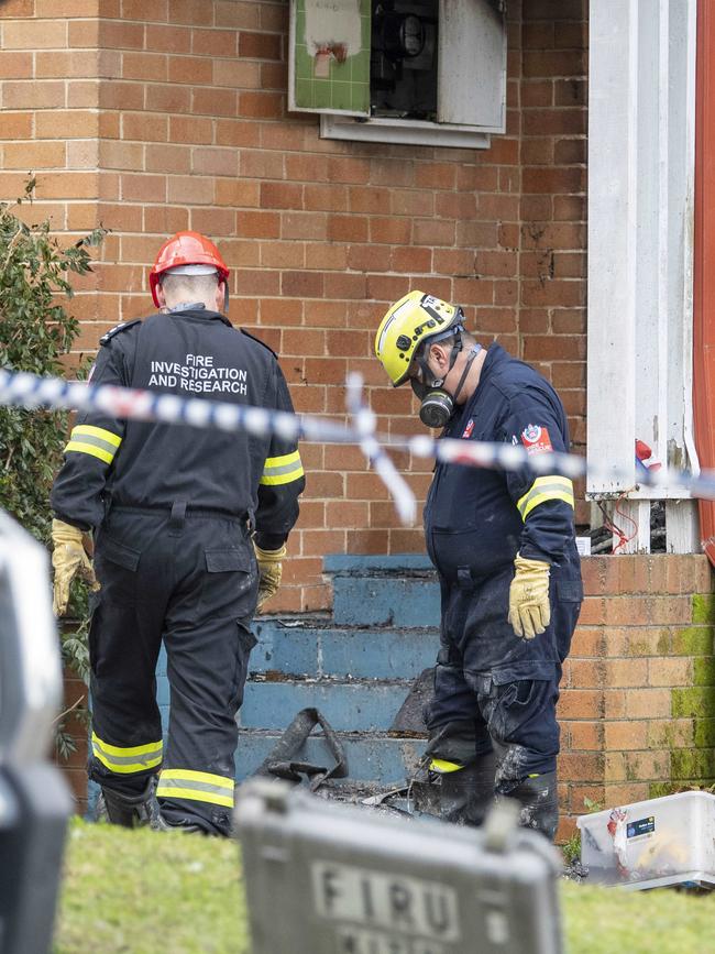 Emergency services were called to the home on Sunday. Picture: NewsWire / Simon Bullard.