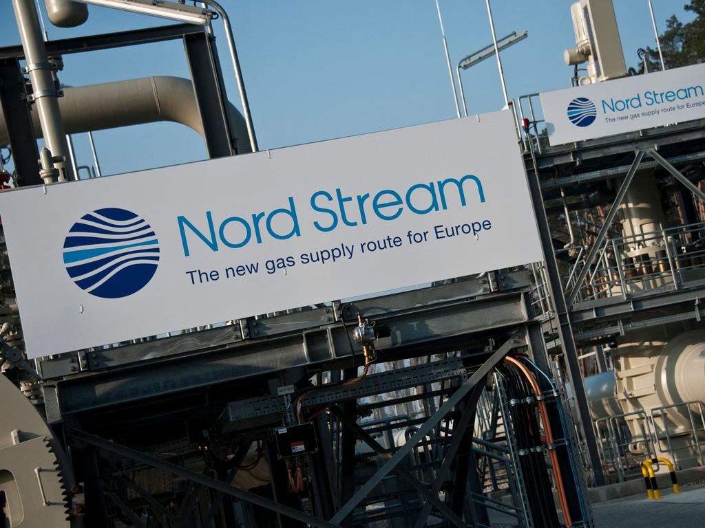 Nord Stream 1 gas pipeline terminal through the Baltic Sea, in Lubmin, northeastern Germany. Picture: AFP