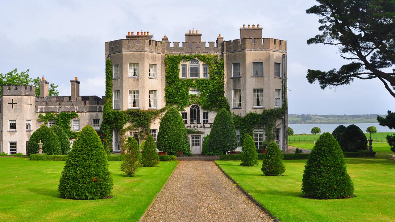 Dominic West and Catherine FitzGerald dedicate their time to maintaining Glin Castle. Picture: Christies International Real Estate