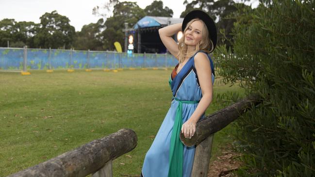 Kylie Minogue is spending some time back in Melbourne. Picture: Mushroom Group