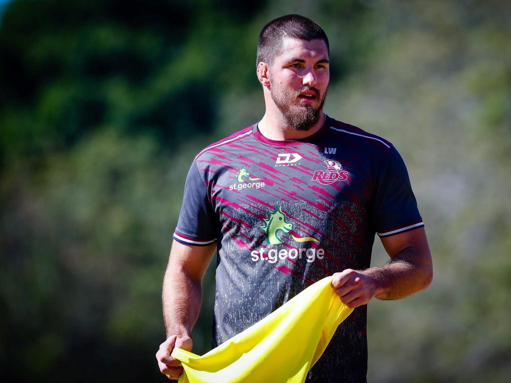 Queensland Reds captain Liam Wright has been benched for the Super Rugby AU grand final. Picture: Patrick HAMILTON/AFP