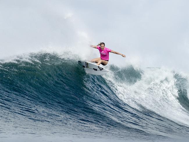 Stephanie Gilmore beat Malia Manuel of Hawaii in the final. Picture: Kelly Cestari