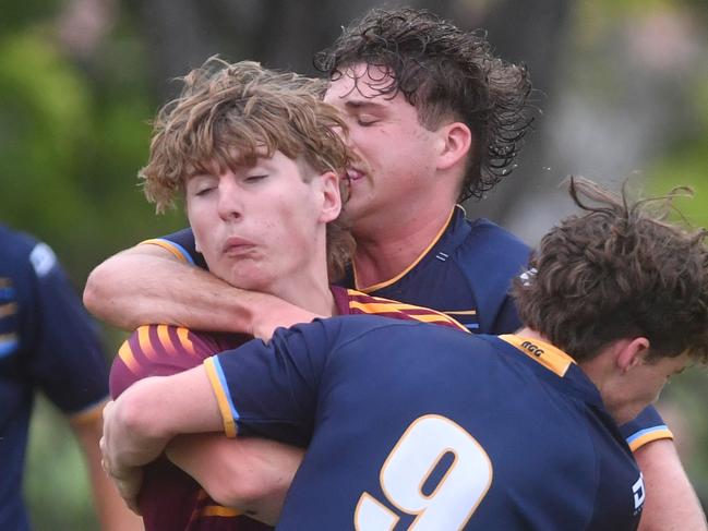Round 4 of the Townsville Blackhawks Schoolboy Trophy. Ryan Catholic College against Southern Cross Catholic College at Ryan Catholic College. Picture: Evan Morgan