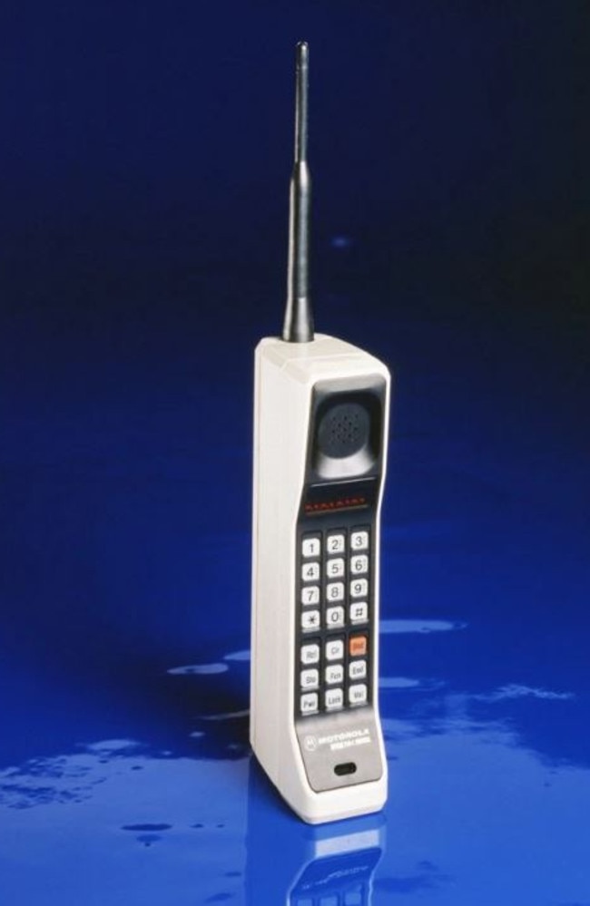 The Motorola DynaTAC cell phone. Picture: Supplied