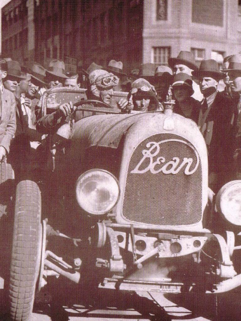 Historic photo from Francis Birtles epic drive from London to Melbourne in The Bean car. Picture: Supplied