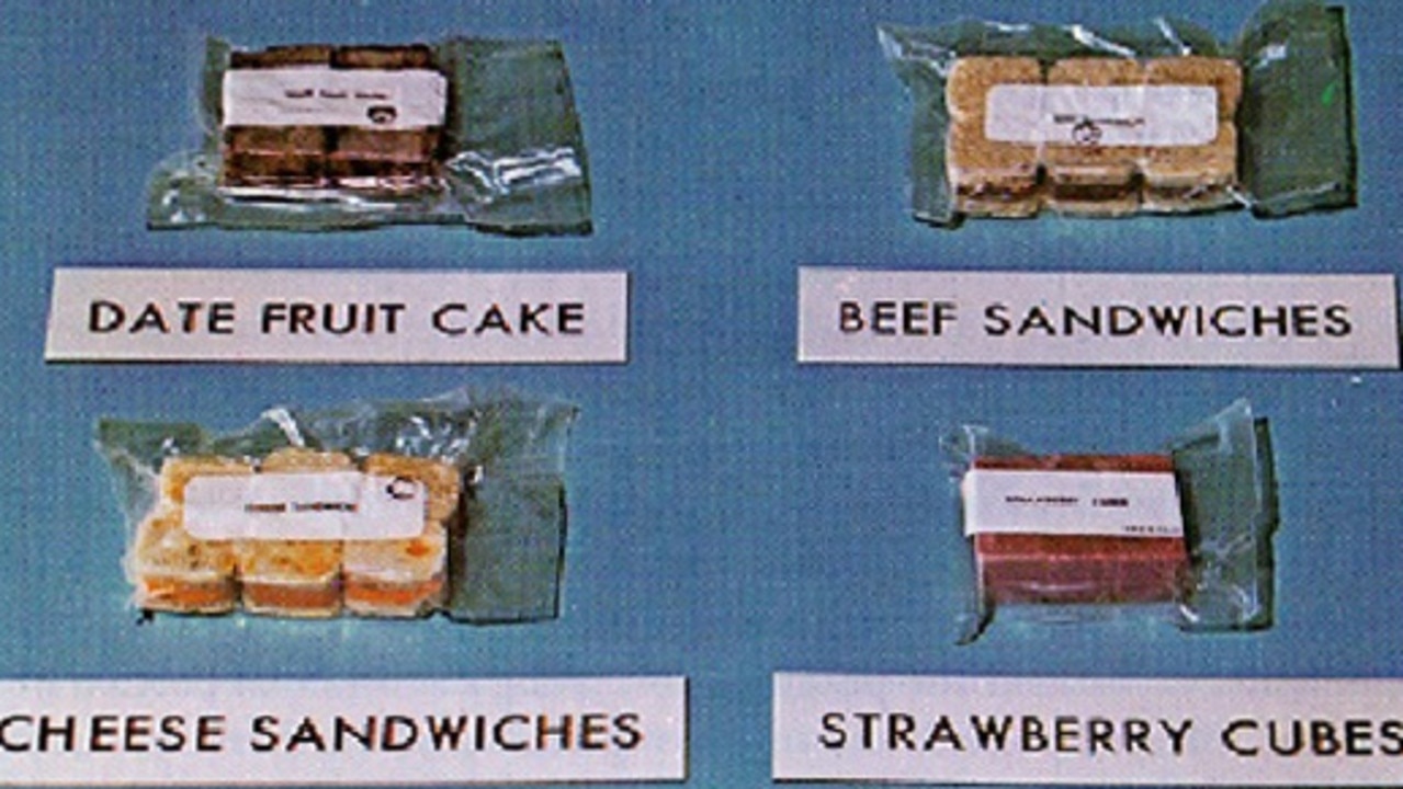 Some of the foods on offer for astronauts on the Apollo 11 mission.