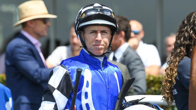 Victorian Jockeys' Association director Damian Lane has drawn the ire of Australian Trainers' Association boss Stephen Bell for recent public comments on jumpout fees for jockeys. Picture: Racing Photos