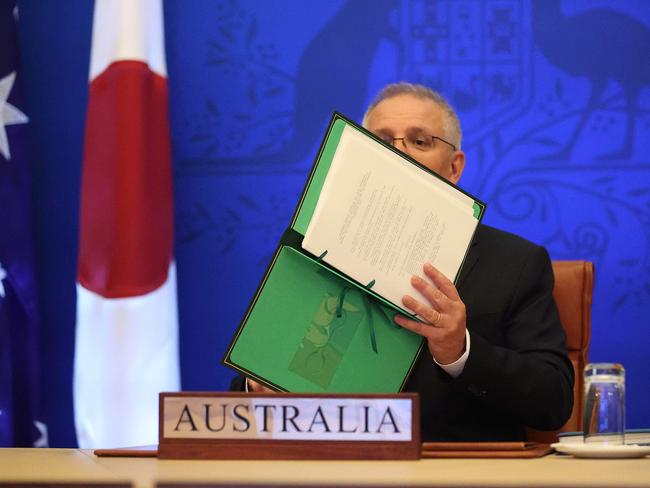 Prime Minister Scott Morrison said Japan was Australia’s closest partner in Asia. Picture: NCA NewsWire / Gary Ramage