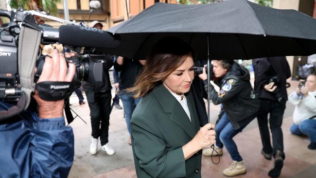 Lisa Wilkinson also turned up for the hearing on Thursday afternoon. Picture: NCA NewsWire / Damian Shaw